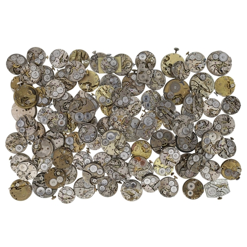 486 - Quantity of wristwatch movements to include Buren, Damira, Rone, Dominex, M. Nicolet & Co., Rota... 