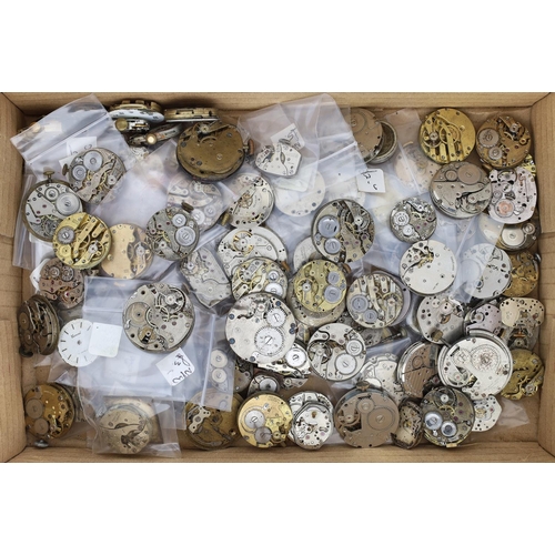 524 - Quantity of assorted wristwatch movements (100 approx)