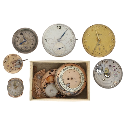 471 - Omega - Quantity of Omega wristwatch movements to include cal. 267, 244, 1030; together with a quant... 