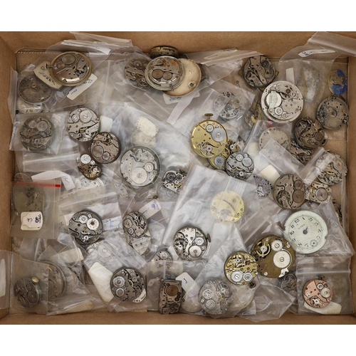 502 - Quantity of wristwatch movements (100 approx)