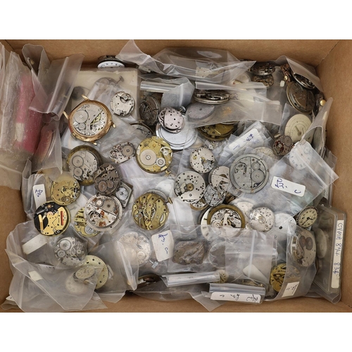 527 - Quantity of assorted wristwatch movements (200 approx)