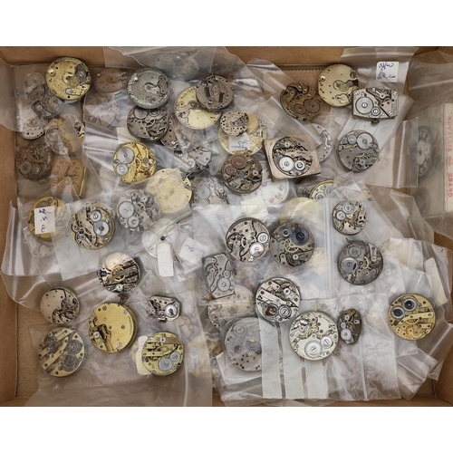 528 - Quantity of wristwatch movements (100 approx)