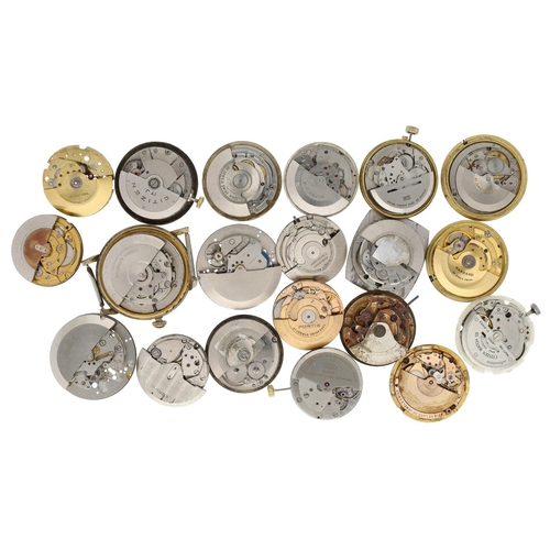 501 - Twenty automatic wristwatch movements to include Gruen; Avia De Lxxe; Citizen; Garrard; Fortis (25)... 