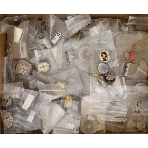 510 - Large quantity of ladies wristwatch movements (200 approx) (faults)