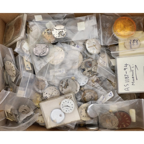 503 - Quantity of assorted wristwatch movements (200 approx) (faults)