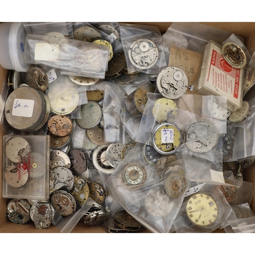 511 - Quantity of assorted wristwatch movements (200 approx) (faults)