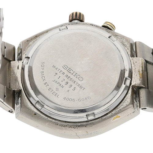 184 - Seiko Bell-Matic stainless steel gentleman's wristwatch, reference no. 4006-6040, serial no. 712xxx,... 