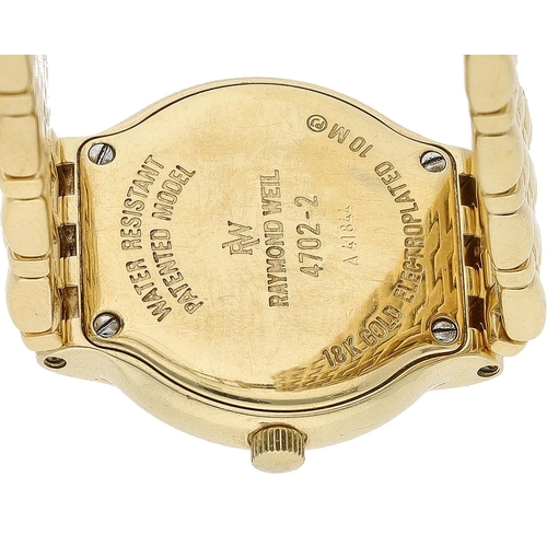 Raymond Weil Fidelio 18ct gold plated lady's wristwatch, reference