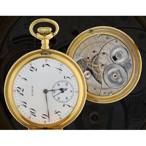 640 - Elgin National Watch Co. 'R.W. Raymond' gold filled lever hunter pocket watch, serial no. 15832590, ... 