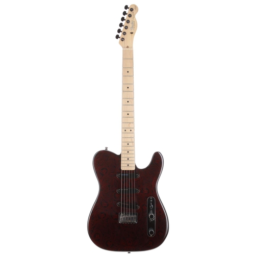 199 - 1993 Fender James Burton Signature Telecaster electric guitar, made in USA; Body: red/black paisley ... 