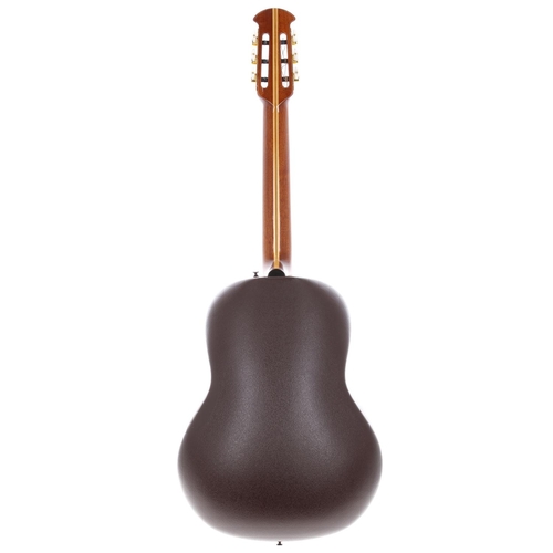 207 - 1982 Ovation 1113 acoustic guitar, made in USA; Body: natural spruce top upon Lyrachord bowl back, l... 