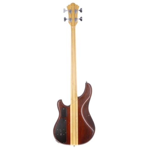 208 - 1981 Ibanez Musician MC924 bass guitar, made in Japan; Body: walnut finished sen ash wings with mapl... 