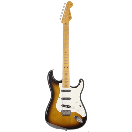 217 - Fender 50s Reissue Stratocaster electric guitar, made in Japan (1993-1994); Body: two-tone sunburst ... 