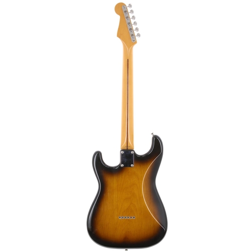 217 - Fender 50s Reissue Stratocaster electric guitar, made in Japan (1993-1994); Body: two-tone sunburst ... 