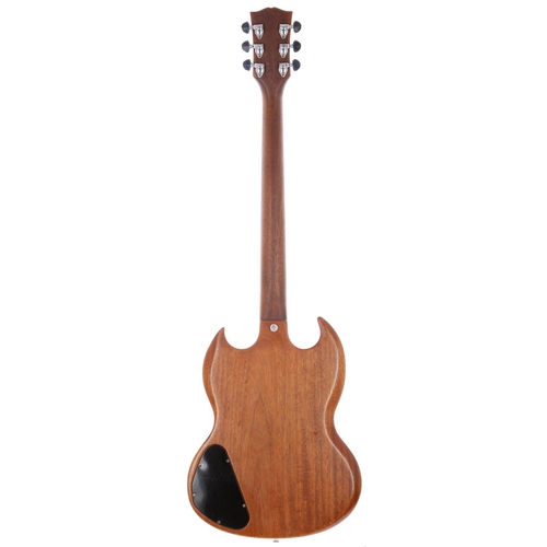 219 - 1967 Gibson SG Special electric guitar, made in USA; Body: mahogany, finish stripped to natural, var... 