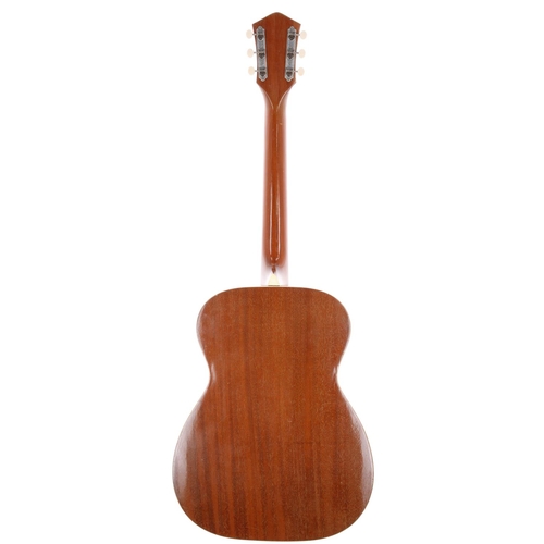 226 - 1960s Harmony Sovereign H1203 acoustic guitar, made in USA; Back and sides: mahogany, light dings an... 