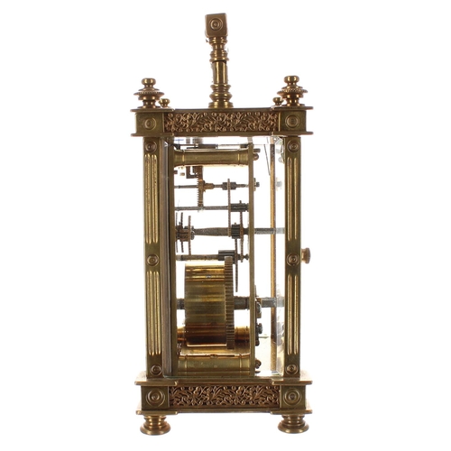 1239 - Ornate carriage clock timepiece, the 1.75