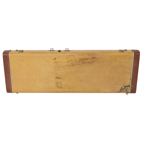 1074 - Early 1960s Fender short scale electric guitar hard case, suitable for a Duo-Sonic or similar (missi... 