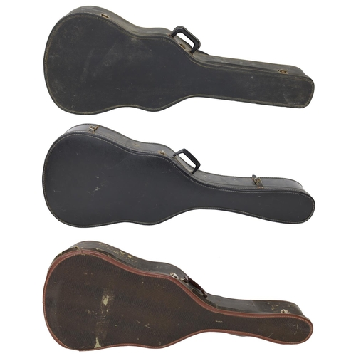 1077 - Three vintage semi-rigid 16