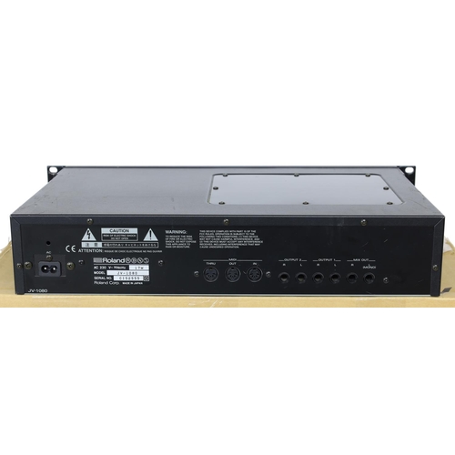 1277 - Roland Super JV JV-1080 64 Voice synthesizer module, made in Japan, ser. no. CI52555, with original ... 