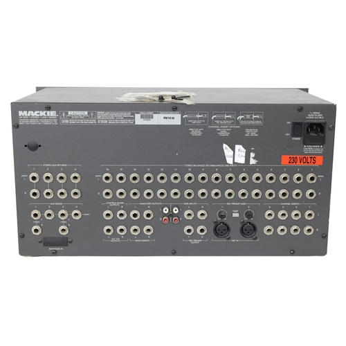 1290 - Mackie LM-3204 sixteen channel stereo line mixer, made in USA, ser. no. R14204, with manual*Please n... 