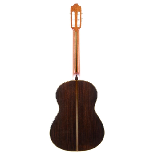 1505 - 1981 Cuenca 110 classical guitar, made in Spain; Back and sides: Indian rosewood; Top: cedar, half i... 