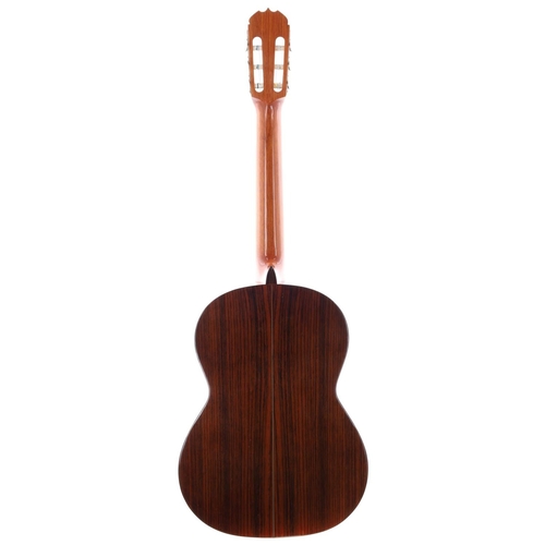 1534 - Kimbara Model 175 classical guitar; Back and sides: laminated rosewood; Top: natural spruce, minor d... 