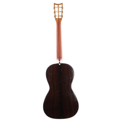 1566 - 1837 Louis Panormo guitar, made in England; Back and sides: Brazilian rosewood, repaired hairline sp... 