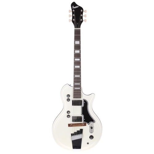 234 - 2017 Supro Dual Tone 1524EW electric guitar, made in China; Body: ermine white finish, a few light s... 