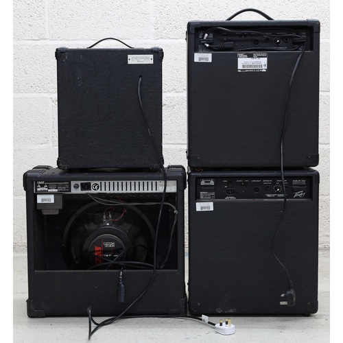 863 - Two Peavey KB/A 30 keyboard/acoustic amplifiers; together with a Crate GX-65 amplifier and a Sound C... 