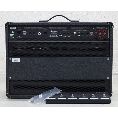 879 - 2006 Marshall JVM Series 410C 2x12 guitar amplifier, with dust cover and footswitch*Please note: Gar... 