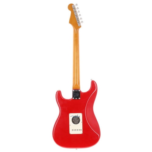 375 - 2003 Fender Mark Knopfler Signature Stratocaster electric guitar, made in USA; Body: Hot Rod Red fin... 