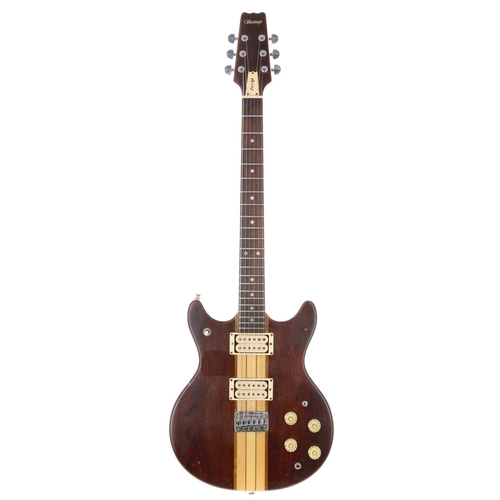 380 - Vantage 700VP electric guitar, made in Japan, circa 1980; Body: walnut finished sen ash wings with m... 