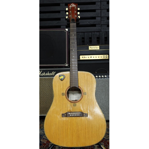 562 - Eko Ranger 6 acoustic guitar, with gig bag (refinished, imperfections); together with a small select... 