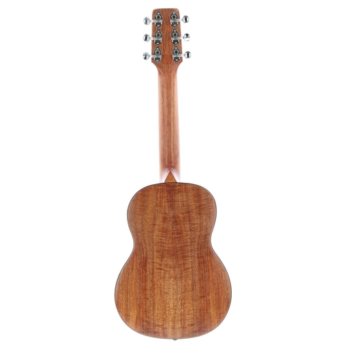 2546 - Stuart Longridge six string ukulele bearing the maker's trademark logo, case