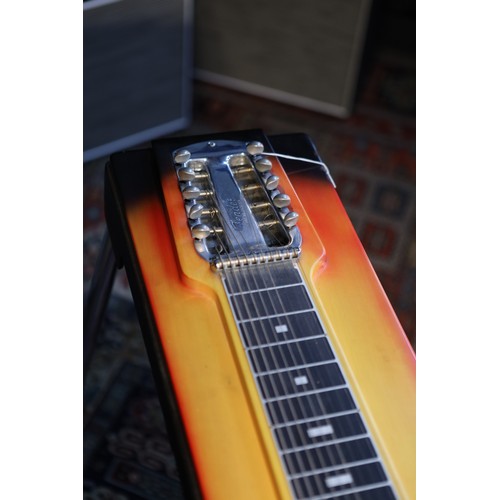 71 - 1965 Fender 800 pedal steel guitar, made in USA, sunburst finish with some minor blemishes, missing ... 