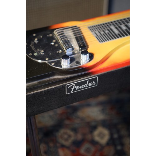 71 - 1965 Fender 800 pedal steel guitar, made in USA, sunburst finish with some minor blemishes, missing ... 