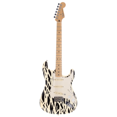 384 - Diane von Furstenberg Custom Fender Stratocaster electric guitar, made in Mexico, 2005; Body: Sims C... 