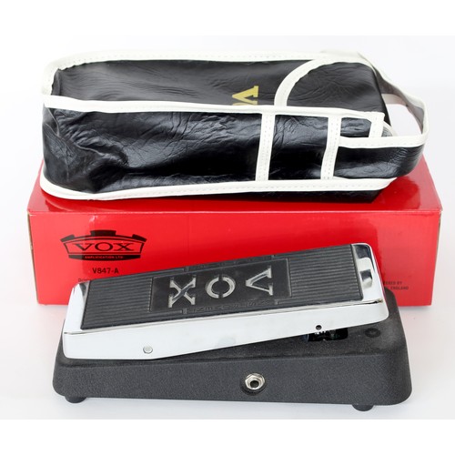 1030 - Vox V847-A wah wah guitar pedal, with original pouch and box*Please note: Gardiner Houlgate do not g... 