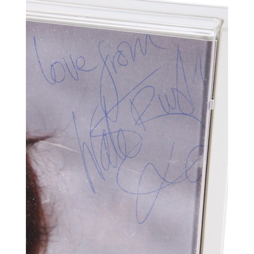 441 - Kate Bush - autographed vintage wall mounted telephone, signed by Kate Bush to the photo insert... 