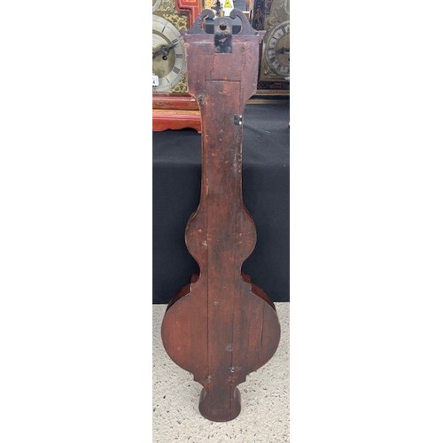 1002 - Mahogany four glass banjo barometer, the 10