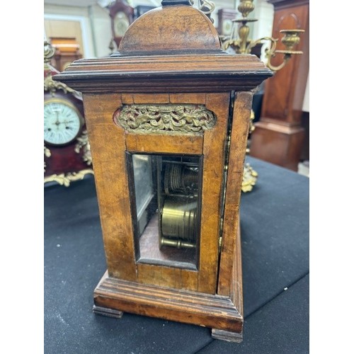 1311 - Dr John Plowman - English walnut double fusee verge bracket clock, the 7