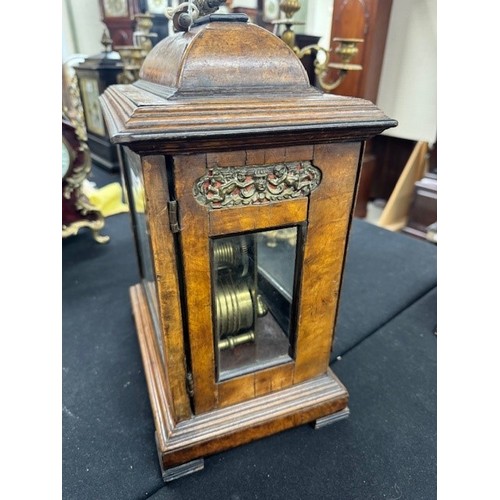 1311 - Dr John Plowman - English walnut double fusee verge bracket clock, the 7