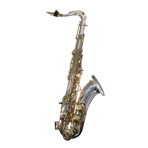 Selmer Mark VI tenor saxophone, silver plate with lacquered keys, ser. no. 181475, circa 1970, with Otto link STM mouthpiece, shaped case