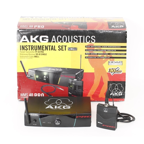 1038 - AKG Acoustics Instrumental Set single wireless transmitter and receiver, boxed*Please note: Gardiner... 