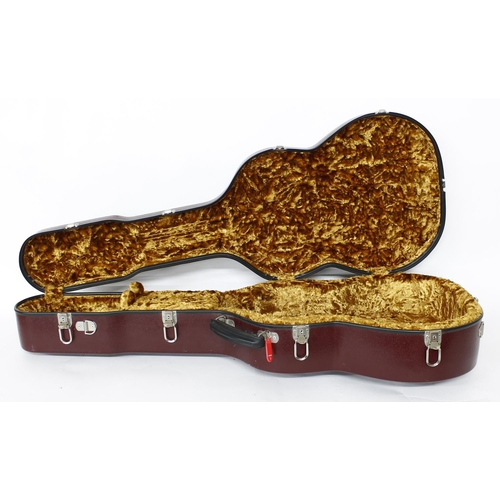 1088 - Calton Cases acoustic guitar hard case for an 0 sized acoustic or similar