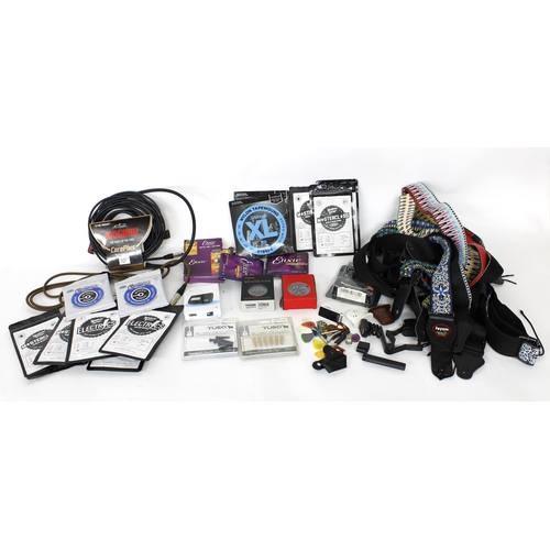 1126 - Selection of guitar spares and accessories to include a Donner headphone guitar amp, a selection of ... 