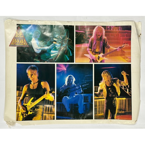 457 - Three original posters to include Def Leppard, 30