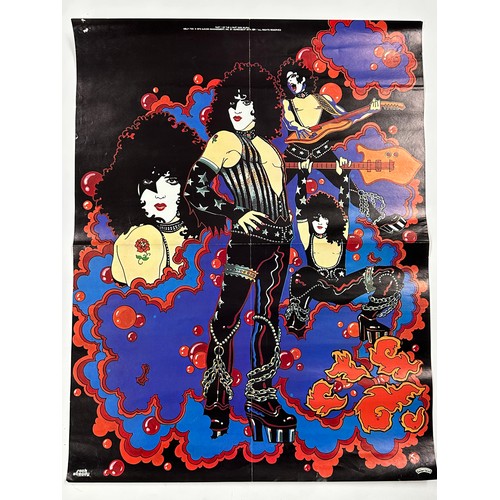 450 - Kiss - set of four original 1978 Aucoin Management Kiss Mural posters, 22