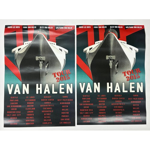 454 - Van Halen - two original 2015 Van Halen tour posters, 19